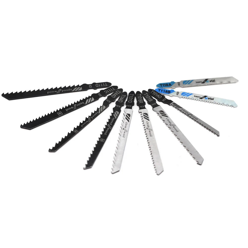 10pcs Multi-Purpose Electric Saw For Blades Jigsaw For Blades High Carbon Steel For Woodworking Metal Plastic Machines Qme