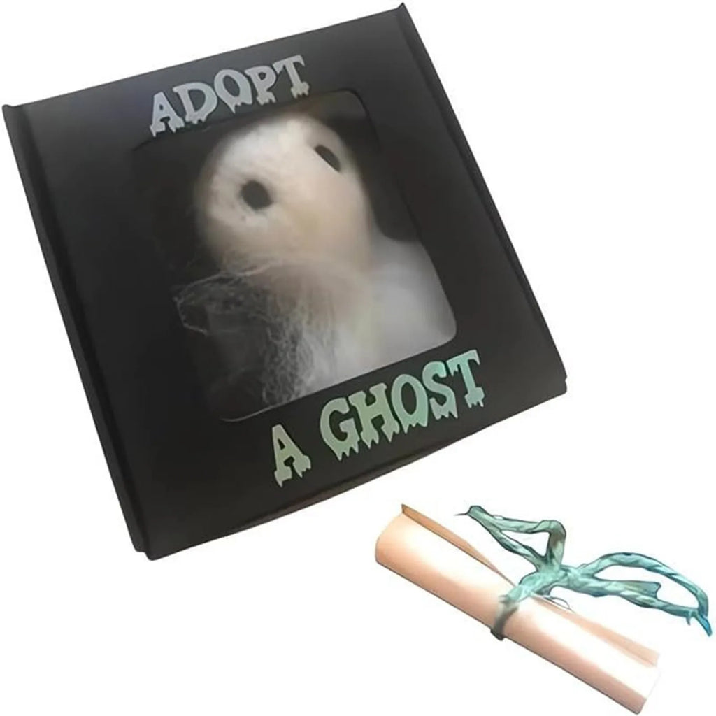 Adopt A Ghost - Cute Ghost Doll, One-of-a-Kind Ghost Friends, Ghost Toy, Halloween Creative Decoration Plush Toy Qme