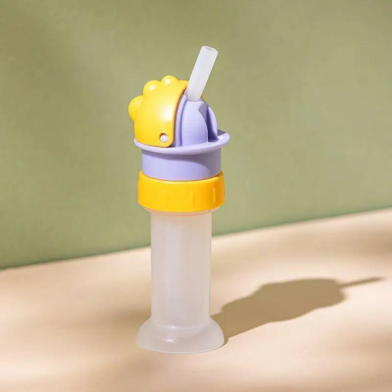 Kids Anti Sip Valve Straw Bottle Lid Detachable Calibers Beverages Qme Yellow
