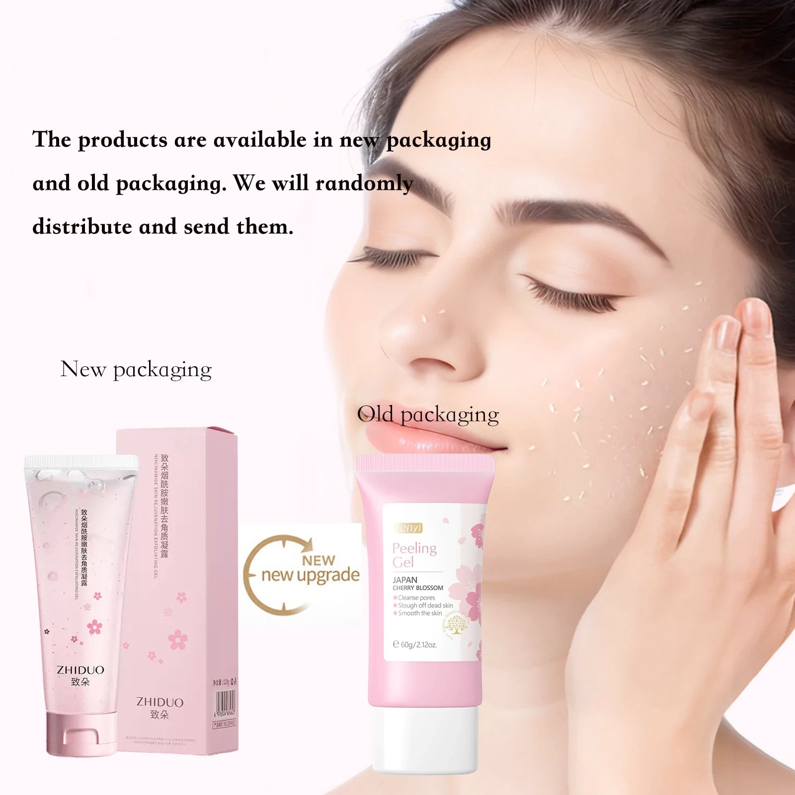 Face Deep Cleaning Exfoliating Gel Skin Care Whitening Moisturizer Qme