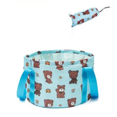 Portable Foldable Basin Travel Camping Wash Tub Fishing Bucket Qme CF084-6