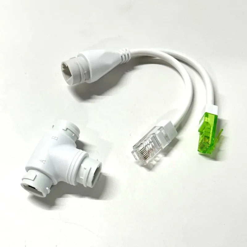 1PCS Standard POE Splitter Power Supply Module Power Separator Cable Combiner POE Splitter 1 to 2 POE Separation Qme