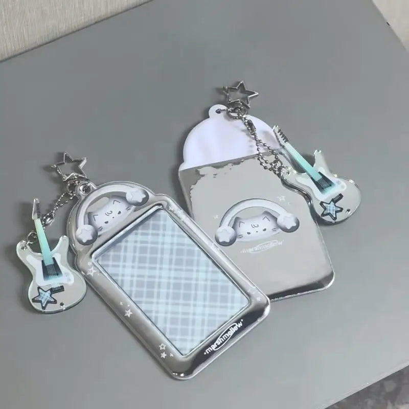 Kawaii Photocard Holder Bag Pendant Photo Frame Picture Display Stand Qme