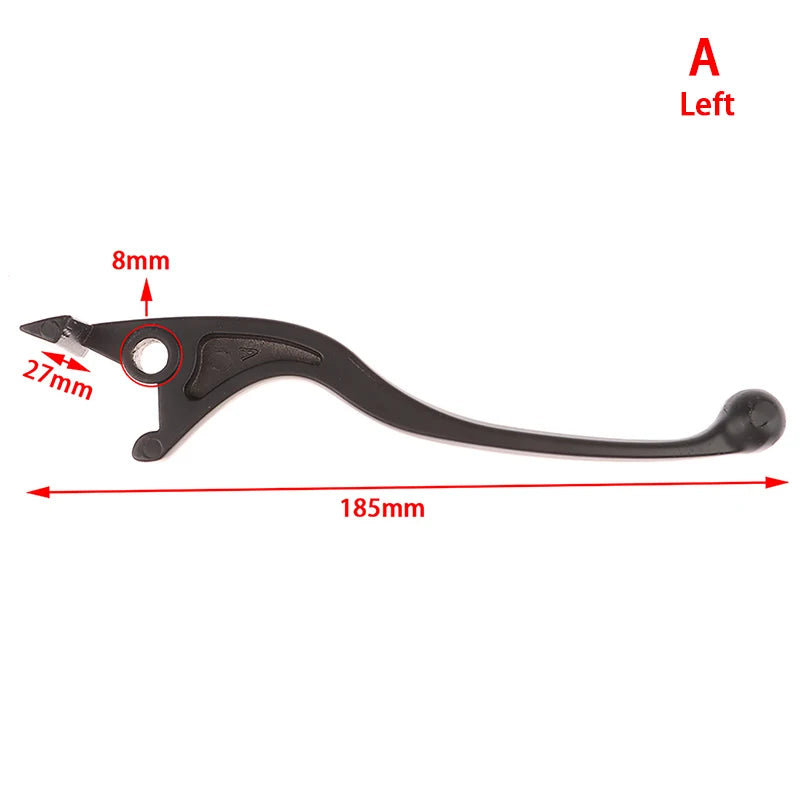 Motorcycle Left Right Side Black Hydraulic Brake Handle Lever Chinese Qme A