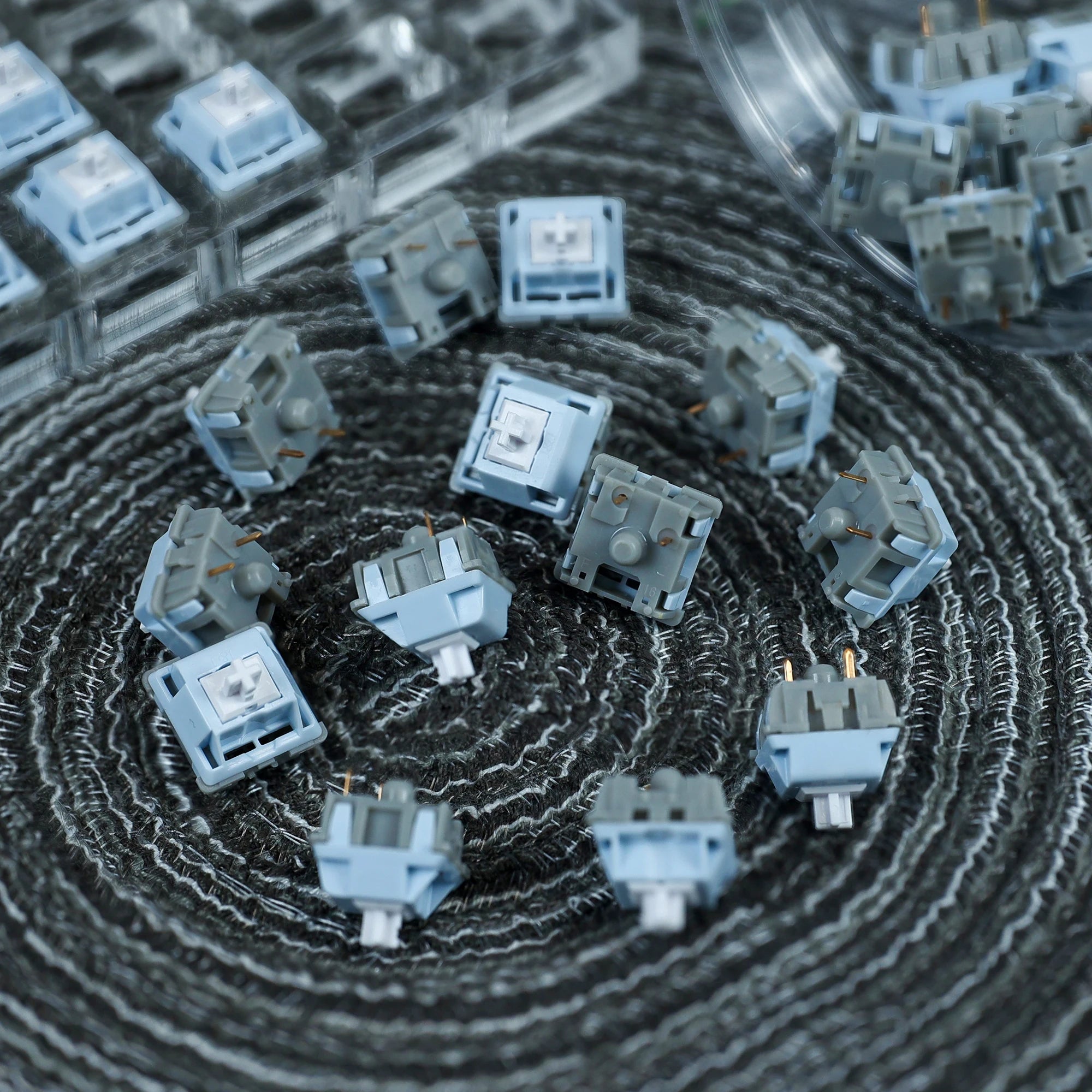 Jarvis JJ Silent Switch 3 Pins 35g Super Silent Mute Japanese Grease Lubrication Mechanical Keyboard Custom Linear Switches Qme