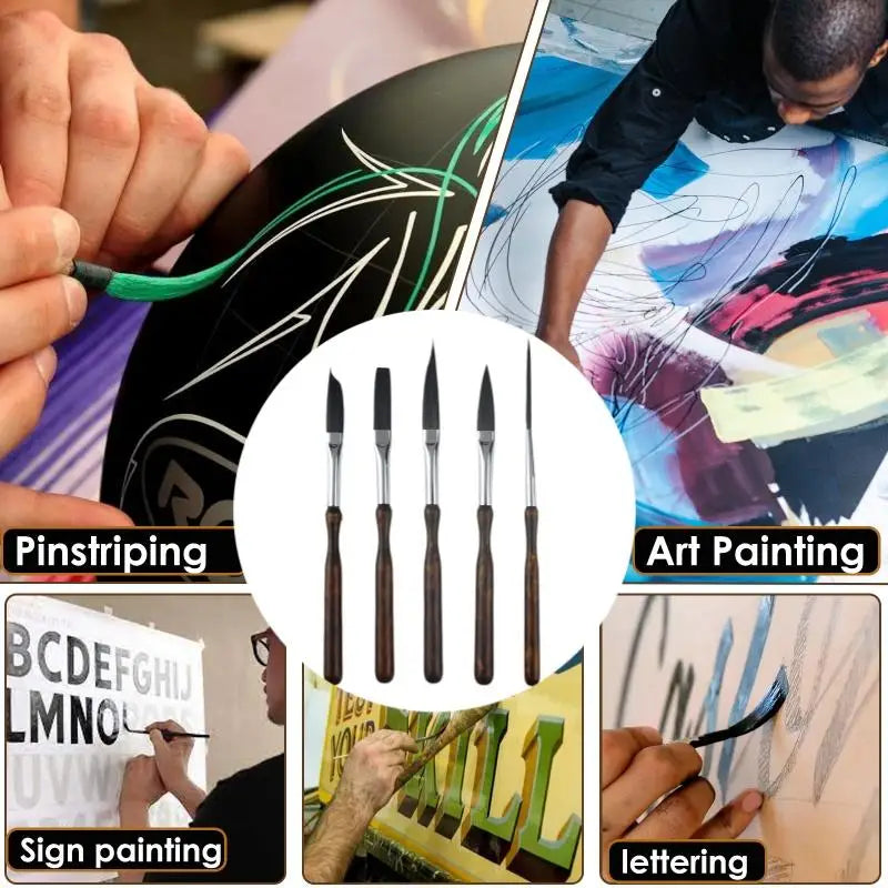 Watercolor Oil Painting Detail Brush Performance Portable Brushes Qme