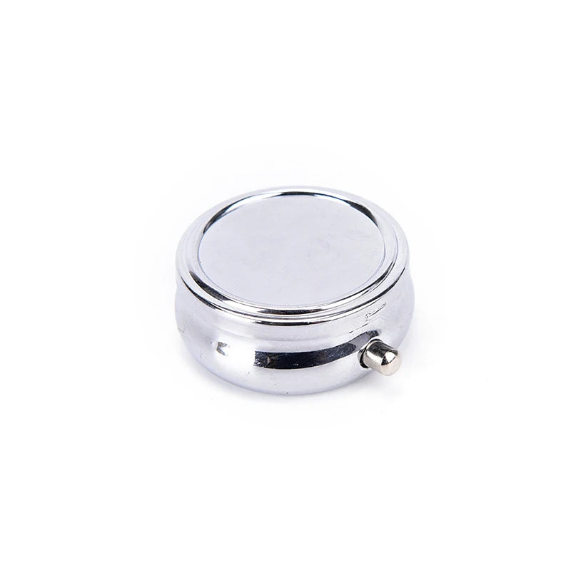 Travel Metal Pill Box Organizer Medicine Container Compartment Qme
