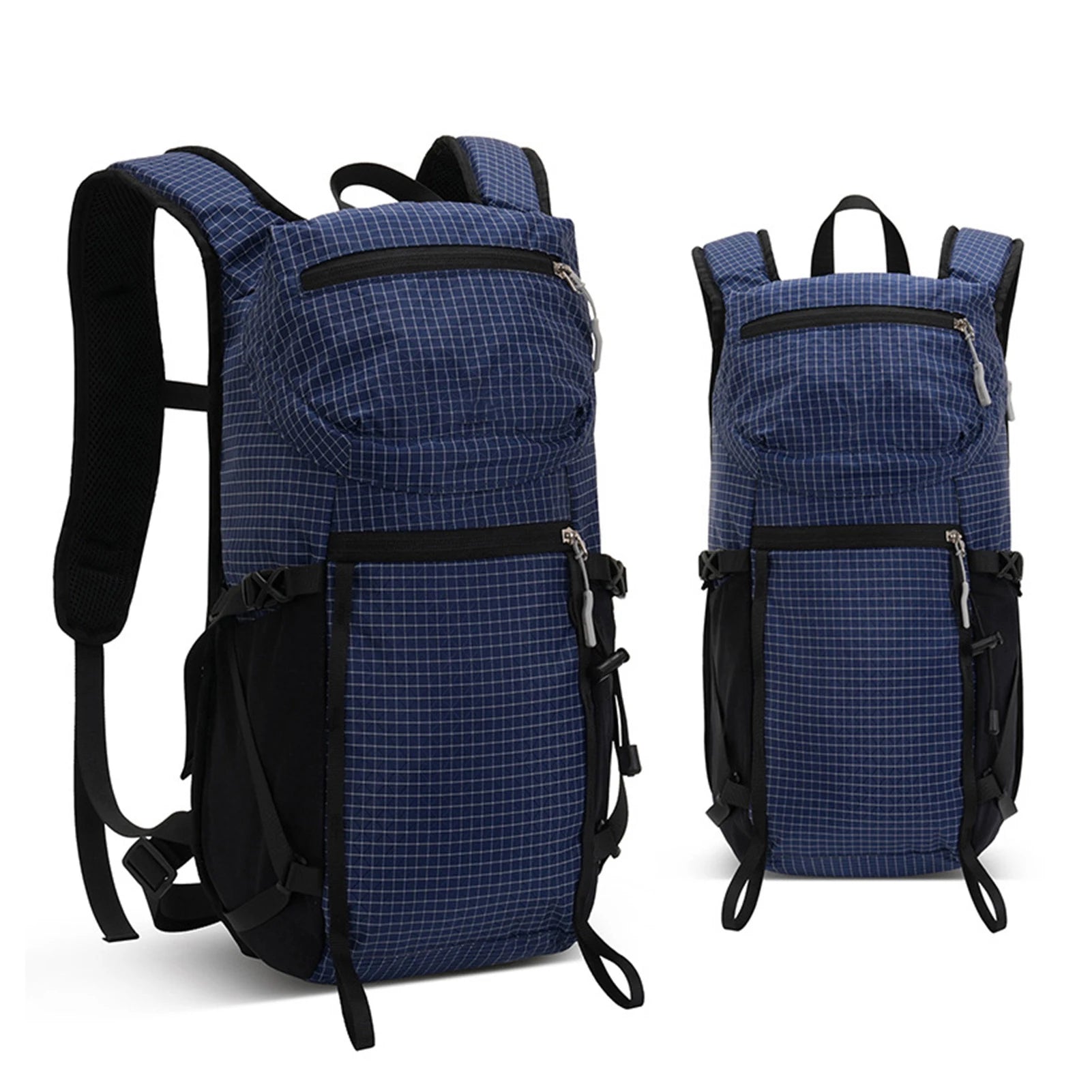 25L Camping Backpack Lightweight Lightweight Daypack Rainproof Durable Backpack with Multi Compartments Anti Theft Zippers Qme