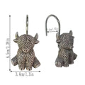 Shower Hooks 12-Piece Cute Stainless Steel Cow Shower Liner Hooks Bathroom Decor For Home Bedroom Restroom School Apartment Dorm Qme China Mainland 12pcs