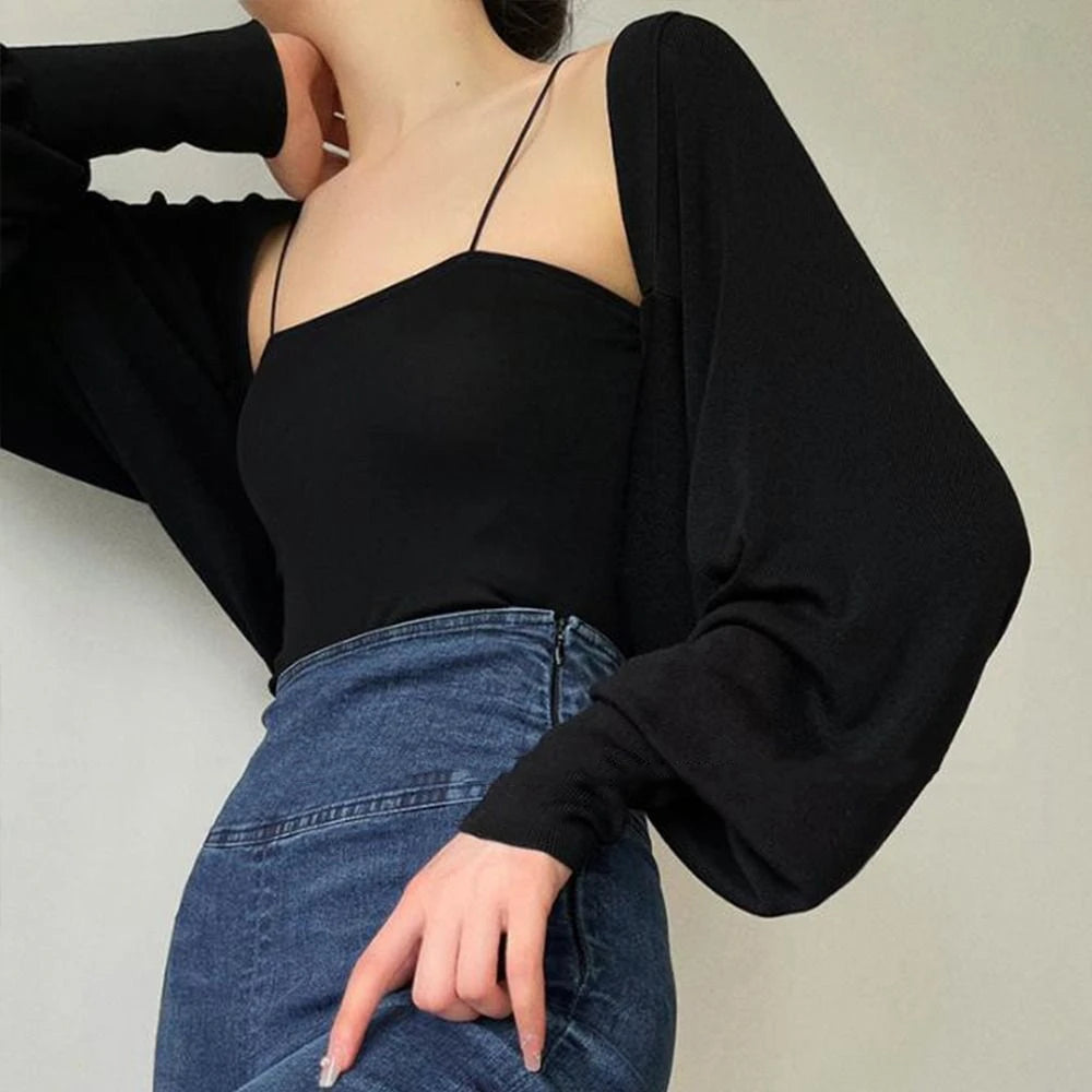 French Summer Thin Knit Shawl Solid Color Long Sleeve Ice Silk Shawl Casual Wraps Sunscreen Coat Female Qme
