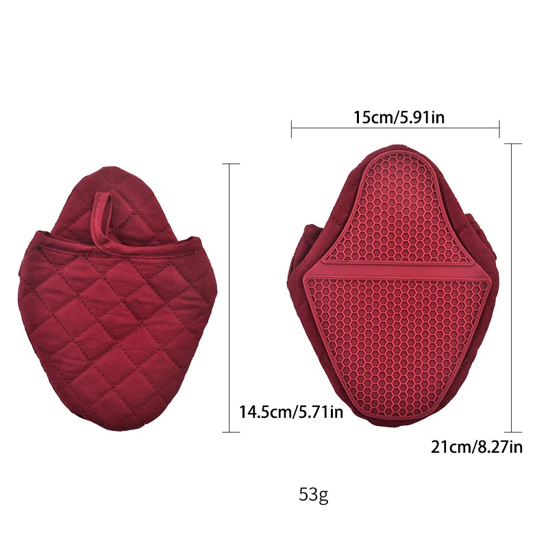 Anti Scald Oven Gloves Kitchen Multi Purpose Fish Shaped Silicone Qme