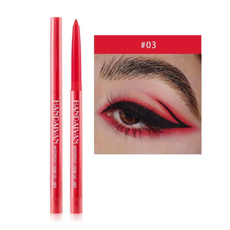 20 Colors Waterproof Matte Eyeliner Gel Long Lasting Professional Sweatproof Non-smudge Multicolor Ultra-fine Eyeliner Pencil Qme 3