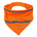 Pet triangle scarf with reflective strip for high visibility, suitable for small and medium-sized dogs to safely walk at night Qme YELLOW M