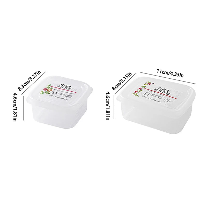 Fresh-keeping Organizer Box Transparent Cheese Container Kitchen Qme