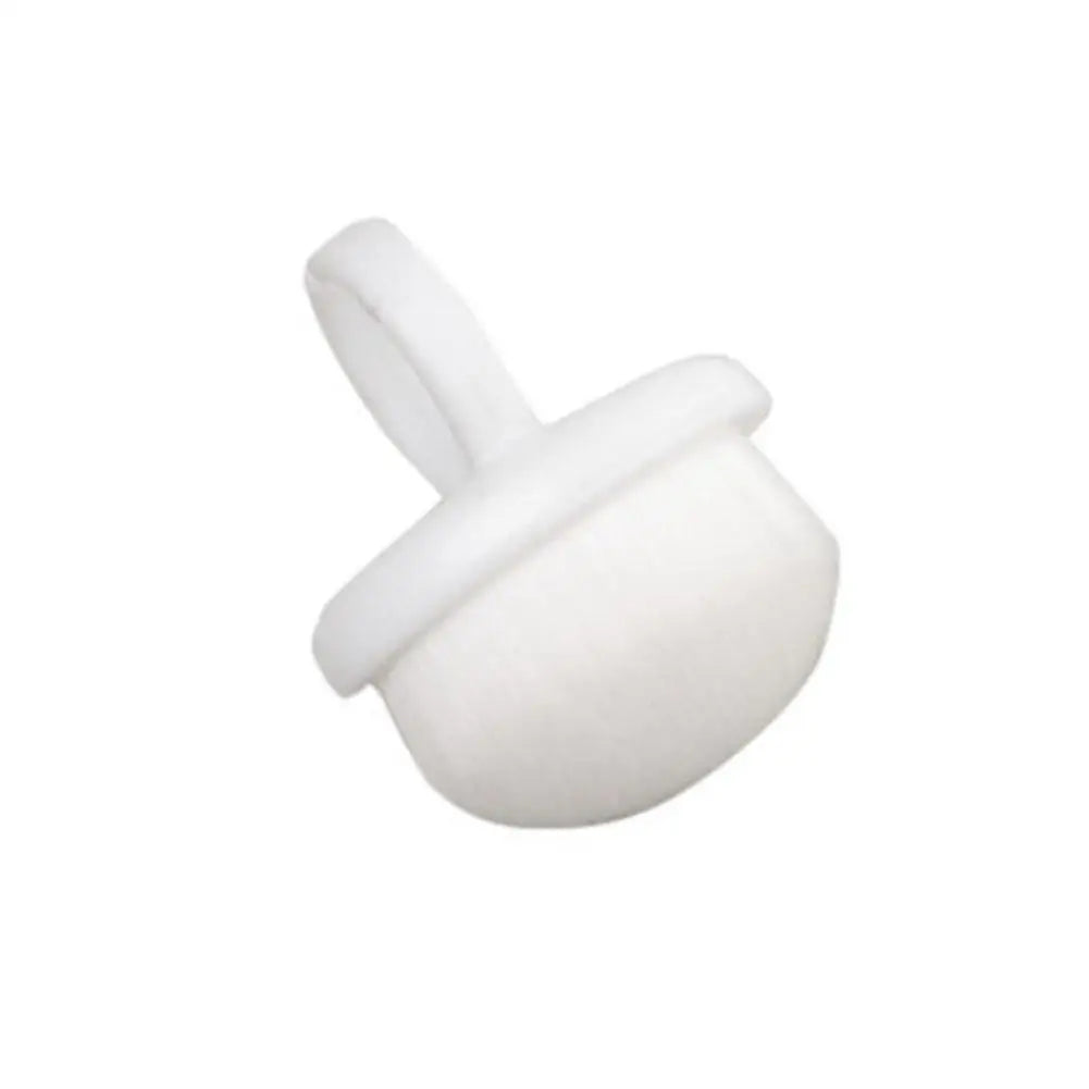 1 Nail Dust Brush Cleaning Manicure Scrubber Ring Duster Soft Fiber Qme 1PC-white