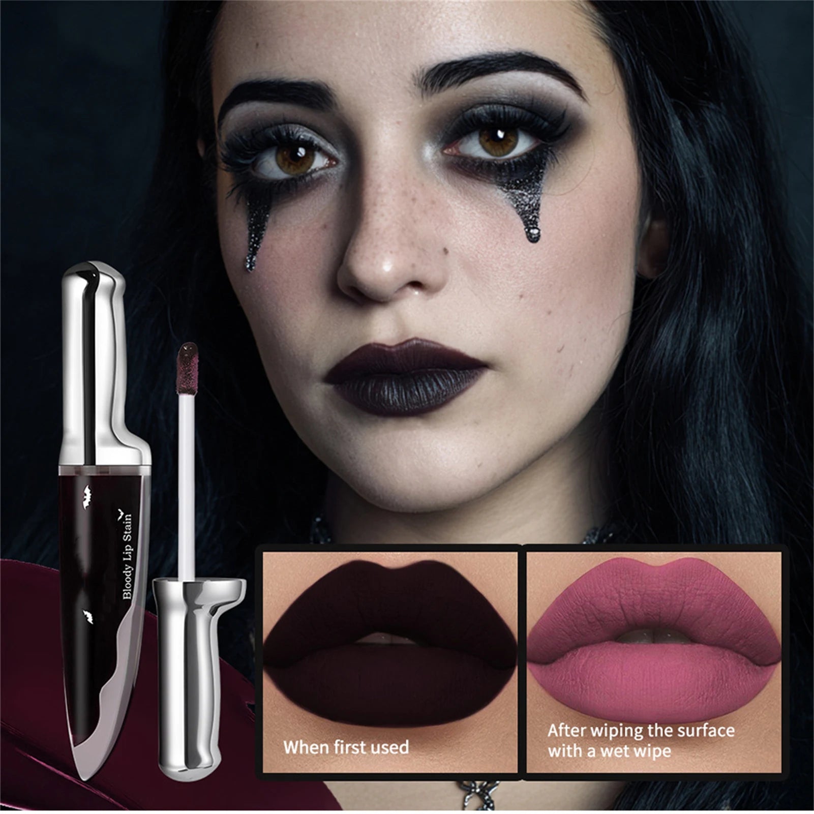 Lip Gloss Cute Girls Gift Matte Long Lasting Non-stick Cup Lipgloss Cigarette Tube Lipstick Lip Makeup Velvet Matte Lip Gloss Qme