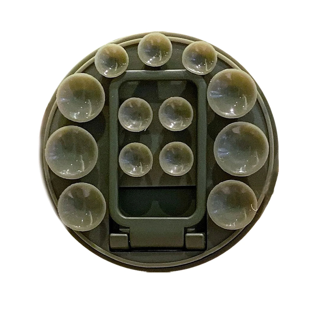 Adhesive Suction Cup Phone Mount Trendy Strong Suction Sticky Phone Grip Accessories Soporte Celular for Selfies and Videos Qme Army Green