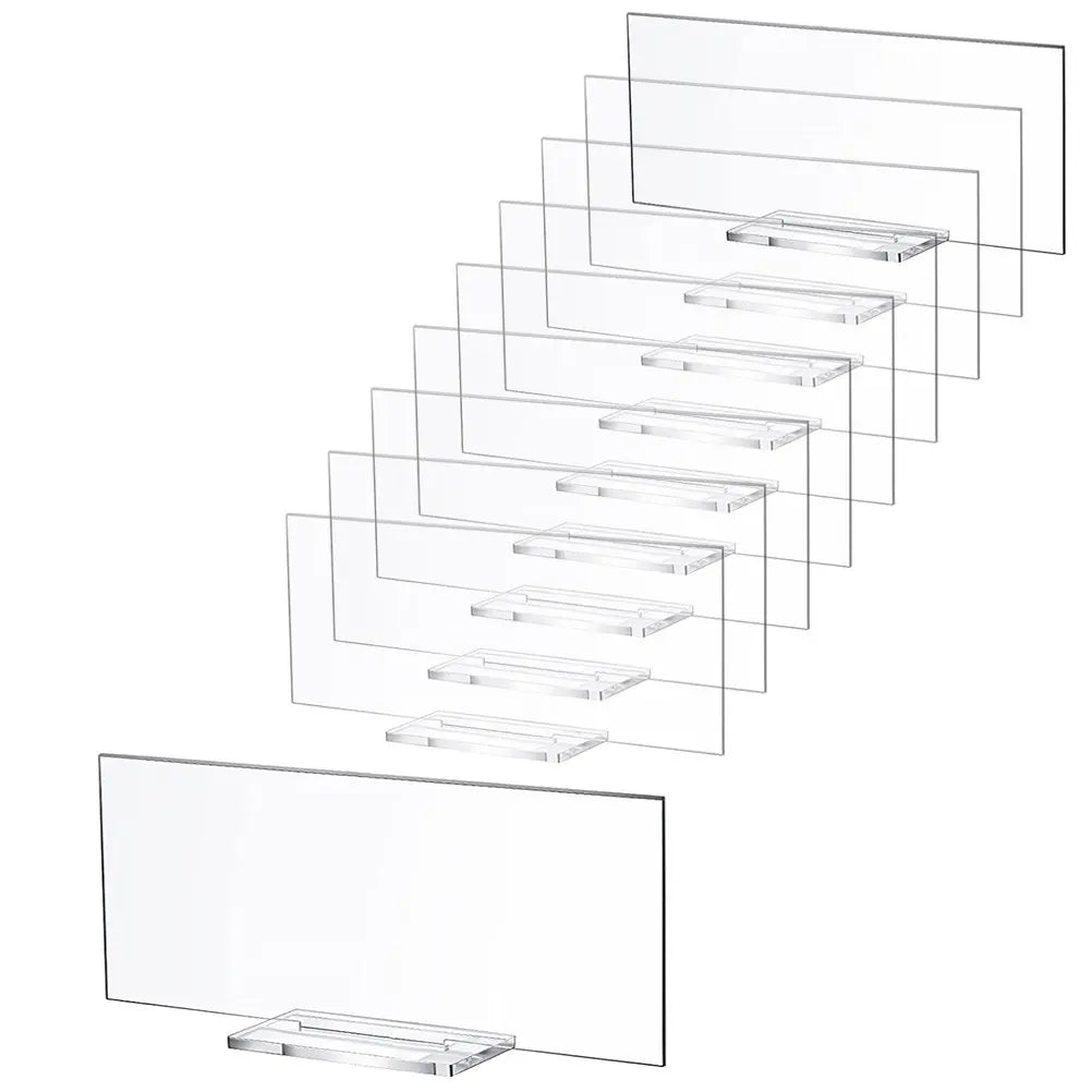10Pcs Acrylic Sign Clear Blank Seat Cards Wedding Table Numbers Name Place Cards for Wedding Party Banquet Decoration Qme other