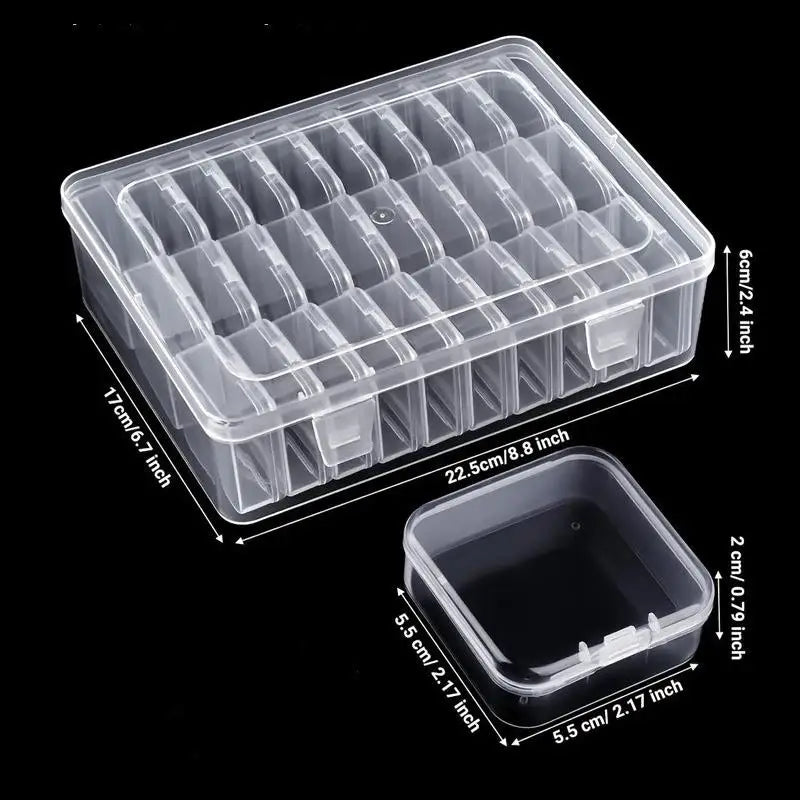 DIY Organizer Earrings Rings Beads Button Craft Accessories Mini 30 Qme