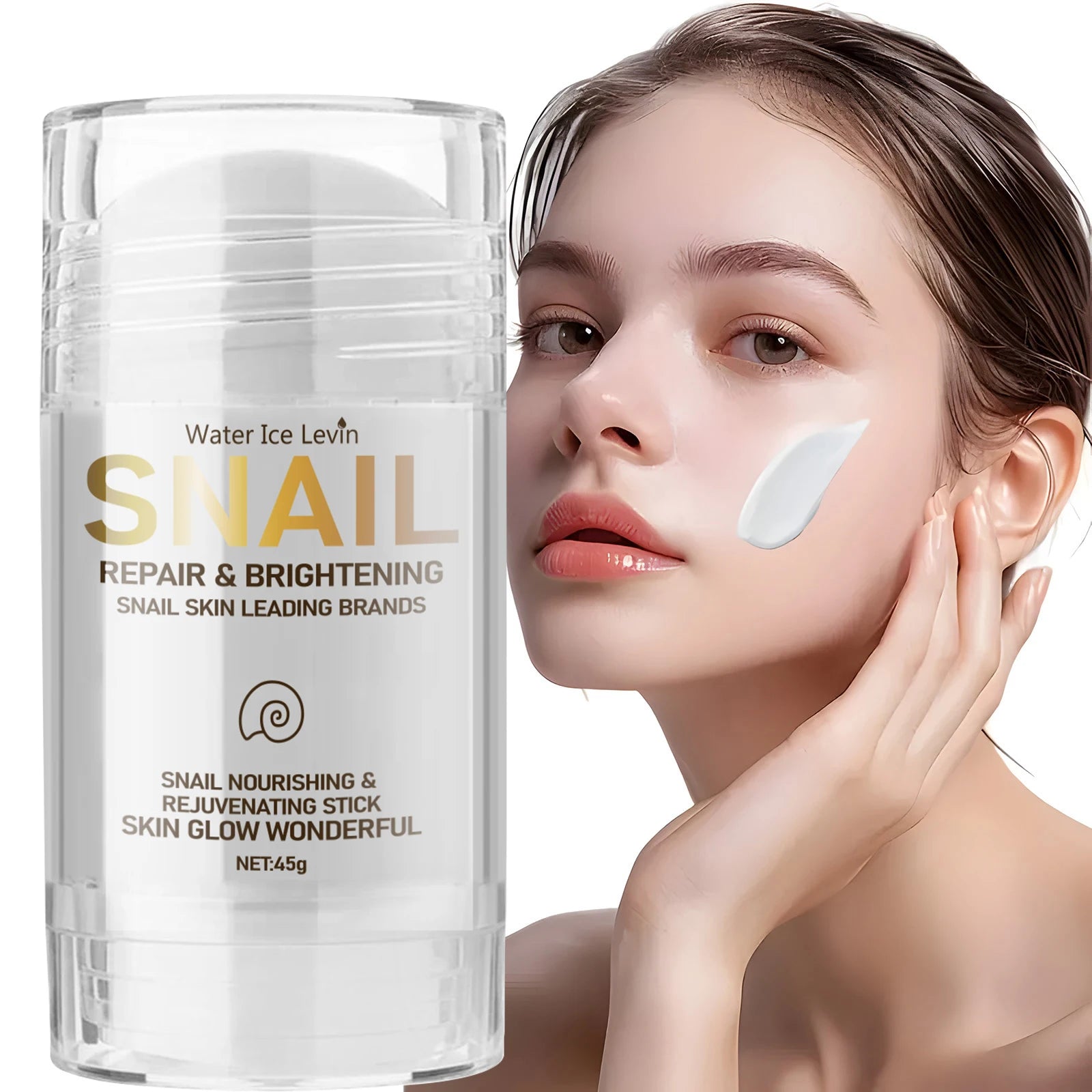 Snail Anti-Aging Bar Collagen Moisturizing and Nourishing Damaged Face Lift Smooth Bright Whitening Skin Care Day Cream Qme