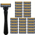 Safe Shavers Manual Three-layer Blade Replacement Blades Hair Care Qme 30 blade heads