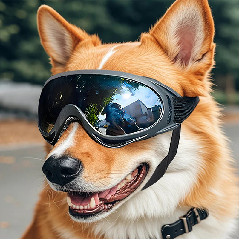 Dog Goggles Medium Large Breed Sunglasses Adjustable Straps UV Qme