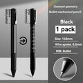 Retractable Ballpoint Gel Pens, 0.5mm Black Ink,Fast Dry,Smooth Writing Pen, High-End Series for Office School Supplies Qme 1 black pen