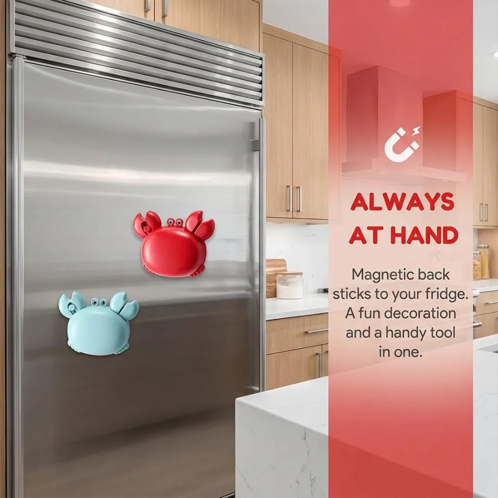 1 Crab-shaped Strong Magnetic Bottle Opener Refrigerator Sticker Qme