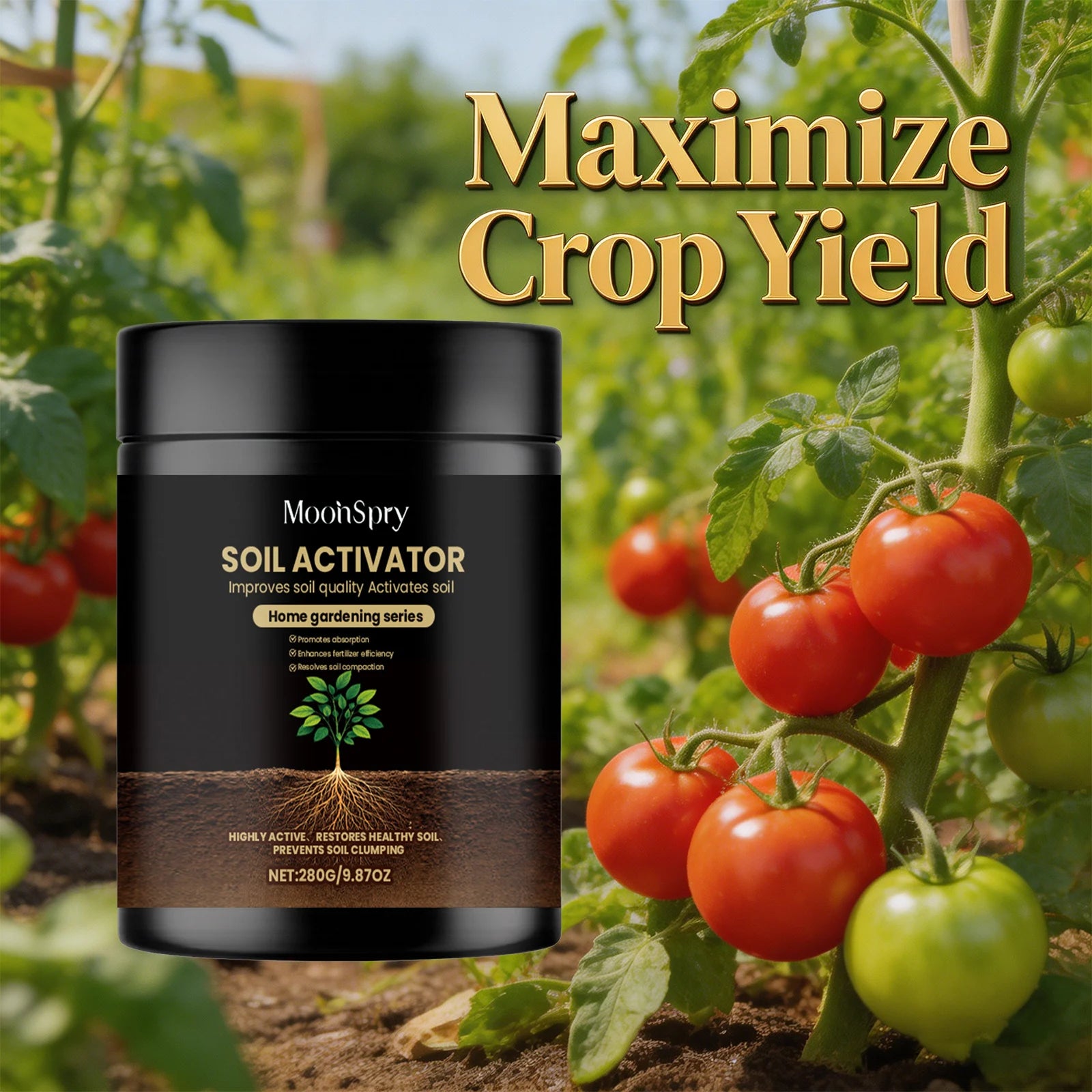 Soil Activator Improve Soil Quality Promote Absorption Enhance Fertilizer Effect Resolve Soil Compaction Nutrients Supplement Qme