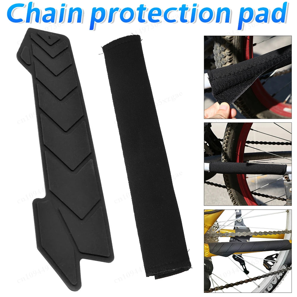 Bike Chain Sticker Bicycle Frame Protector Chain Guard Sticker Frame Guard Scratch Resistant Protector MTB Accessories Qme