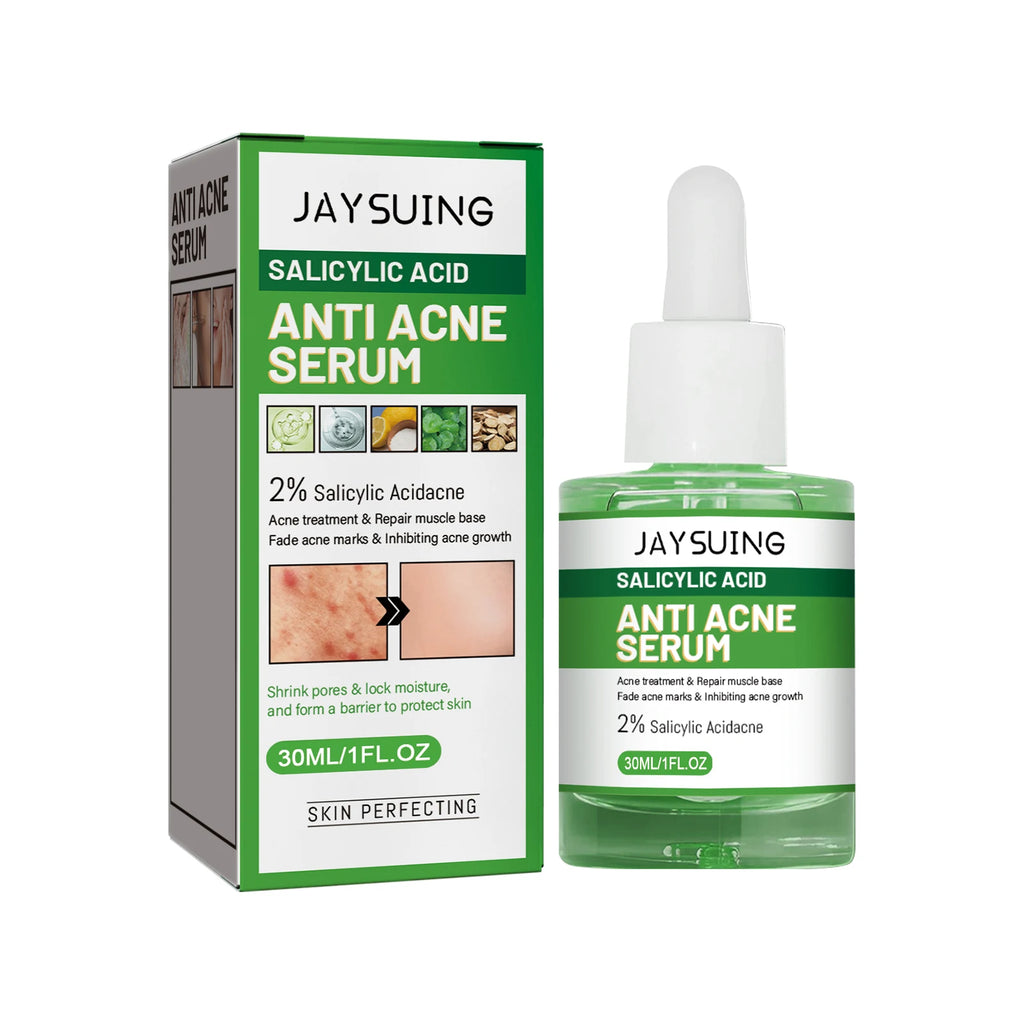 Salicylic Acid Anti Acn-e Face Serum Hydrating Fader Acne Mark Pimple Blackhead Removal Shrink Pores Oil Control Facial Essence Qme 30ml Boxed