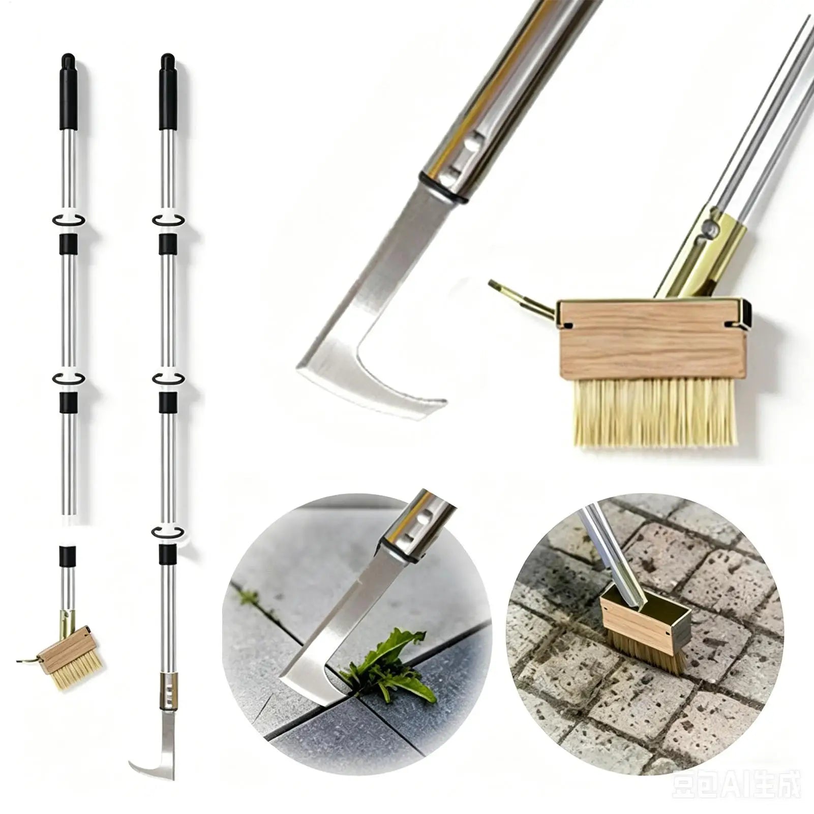 Crevice Weeder Comfort Grip Gardening Cleaning Remover Crack Weeder Crevice Weeding Tool For Outdoor Garden Yard Lawn Pathway Qme