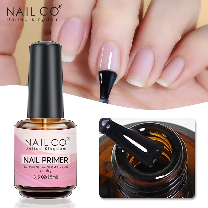 NAILCO Red Gel Nail Polish Wine Purple Semi Permanent Soak Off UV Qme Primer