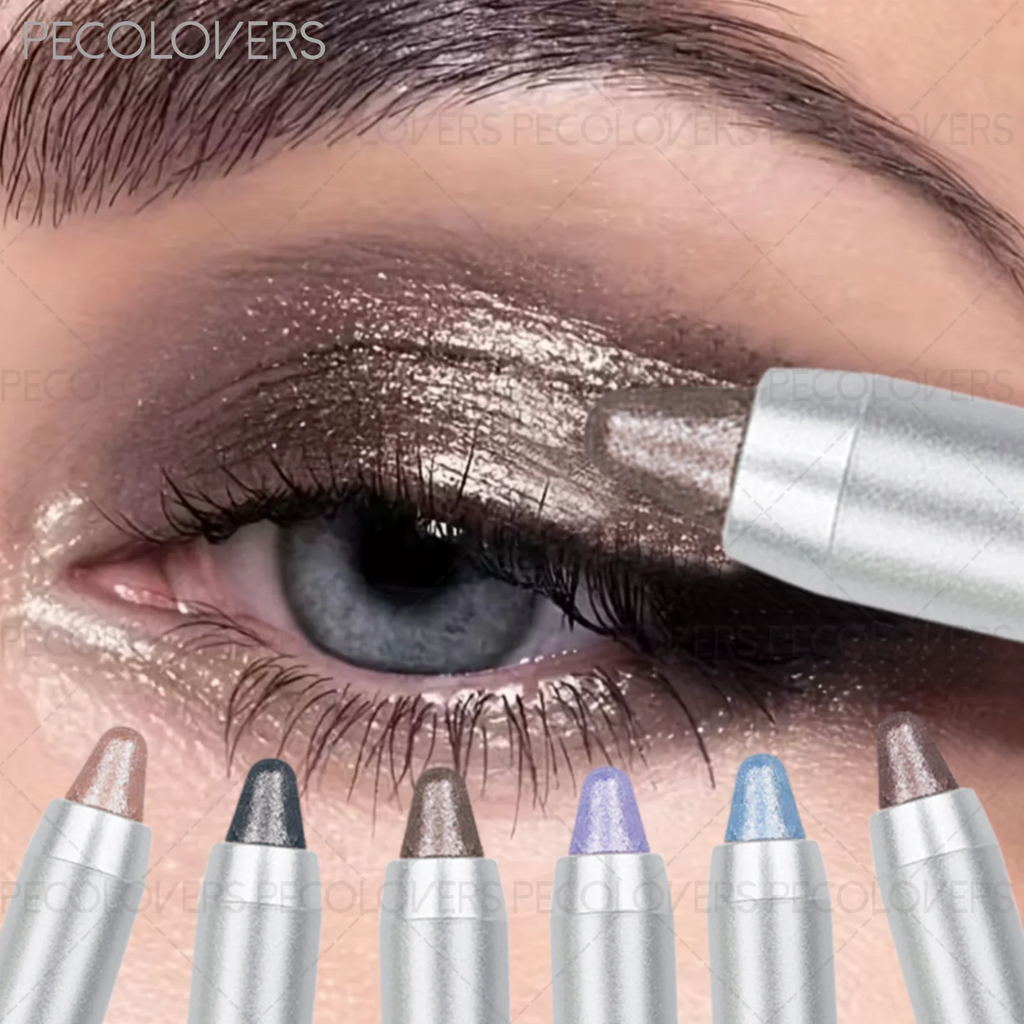 Shiny Eyeshadow Stick Cool Tone Matte Shimmer Combo Ash Brown Golden Qme