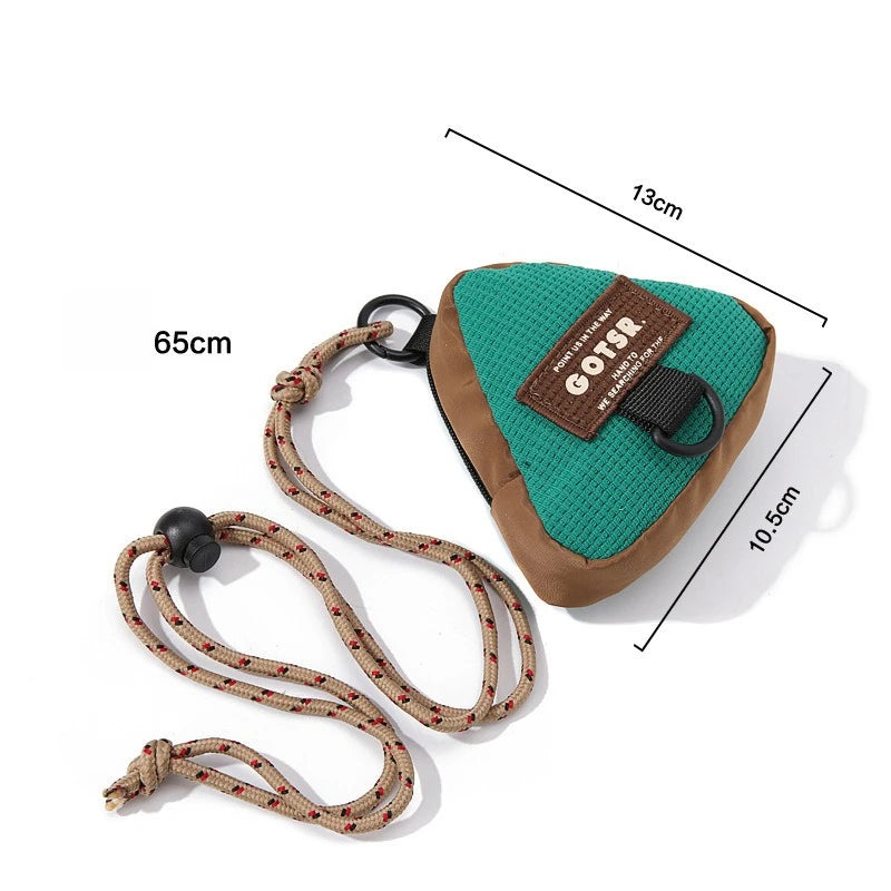 Triangular Key Bag Coin Purse Halter Trendy Storage Personalized Qme