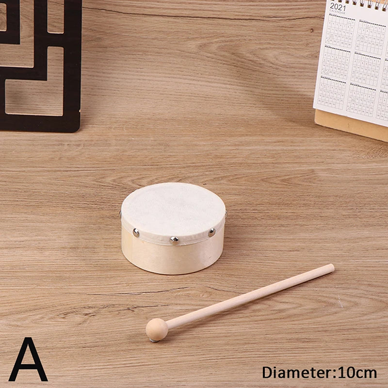 Frame Drums 4 6 7 8 9 Hand Drum Wood Stick Musical Game Kids Qme A