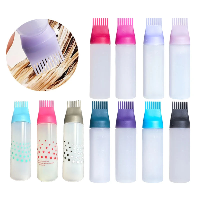 Squeeze Applicator Bottle Oil Plastic Hair Dye Coloring Dyeing Dry Qme