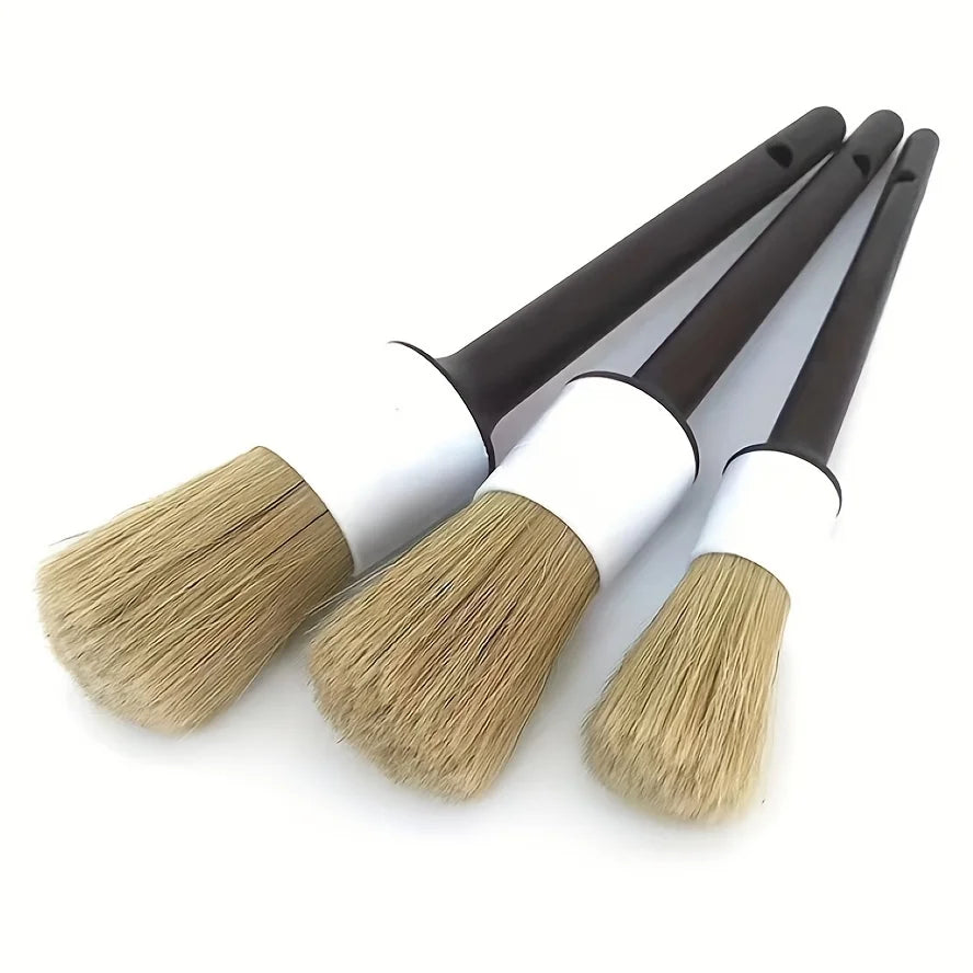 Ultra-Soft Car Detail Brushes - Perfect for Cleaning Badge Wheels, Interior Decorations, And Air Vents. Qme