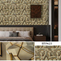 Self-Adhesive 3D Geometric Wallpaper Decoration Waterproof and Stain-Resistant for Bedroom and E-Sports Room Qme E 45cmx20m
