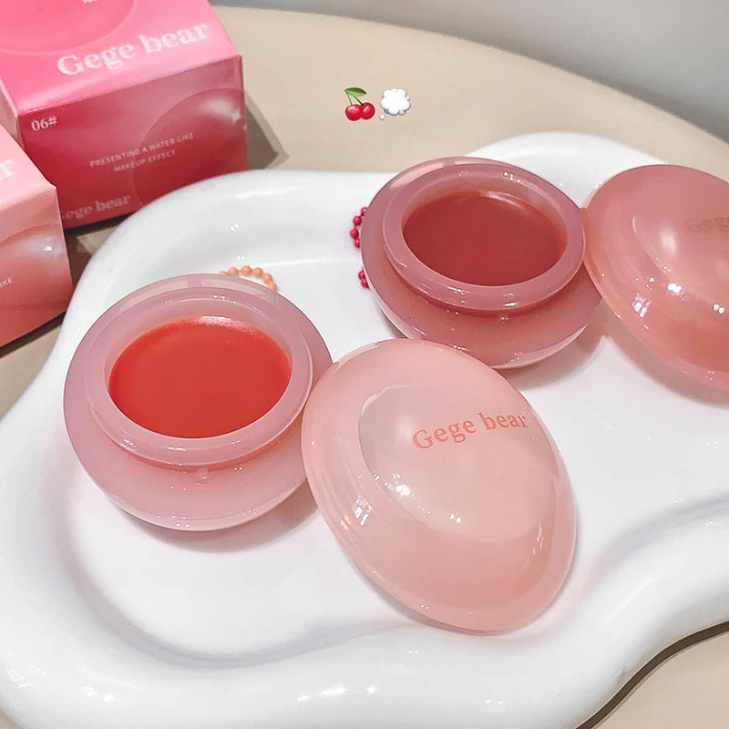 Gege Bear Dual-use Lip Jelly Glaze Blush Moisturizing Jam Gloss Honey Qme