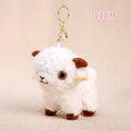 Soft Plush Sheep Keychain White Sheep Keychains Mini 3d Animal Key Ring Holder Bag Charms Car Pendants Gift Qme A1 13CM