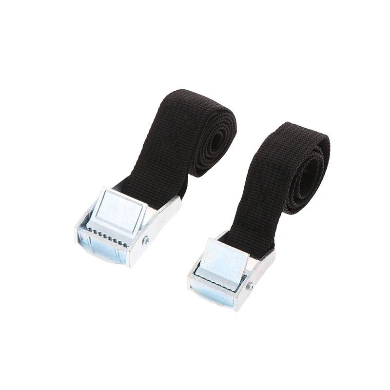 Buckle Tie-down Belt Cargo Lashing Straps Car Motorcycle Bike Metal Qme