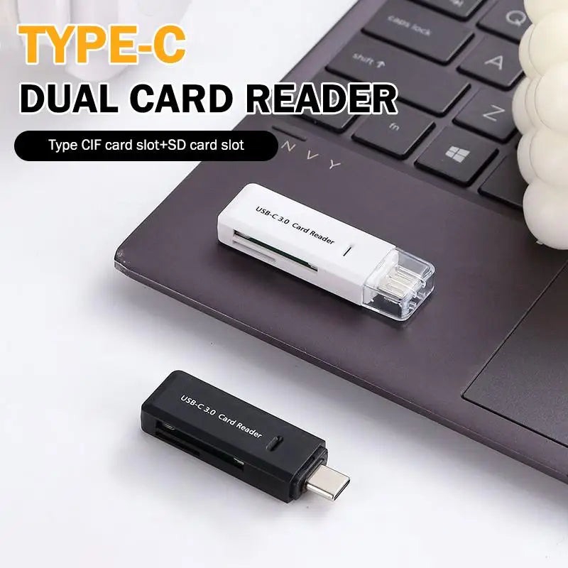 2-in-1 Multi Functional C 3 0 Card Reader TF Memory USB Flash Drive Qme
