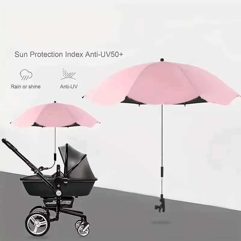 UV Protection Baby Stroller Umbrella Clamp Universal Sunscree Qme