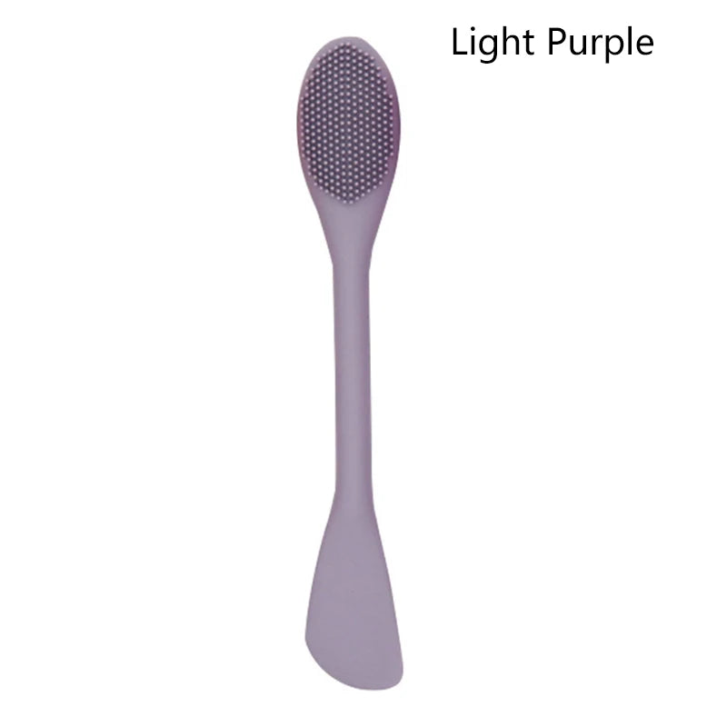 Facial Mask Brush Massage Cleaning SPA Beauty Salon DIY Mud Film Qme Light purple