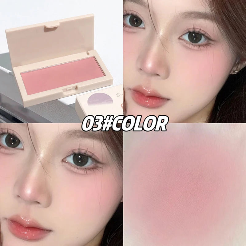 CACE Monochrome Blush Cream Palette Lasting High Pigment Face Blusher Powder Cheek Tint Rouge Natural Makeup Contouring Shadow Qme 03