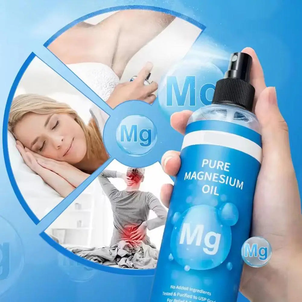 1 Magnesium Oil Spray Feet Sleep Relief Relaxation Smoothes Softens Qme