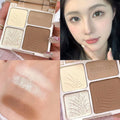 Four Face Highlighter Palette Matte Shadow Lasting Glow Brighten Qme 2