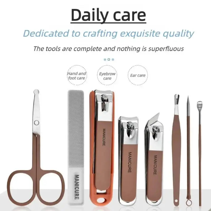 Stainless Steel Nail Grooming Manicure Tool Salon Care At Home Qme
