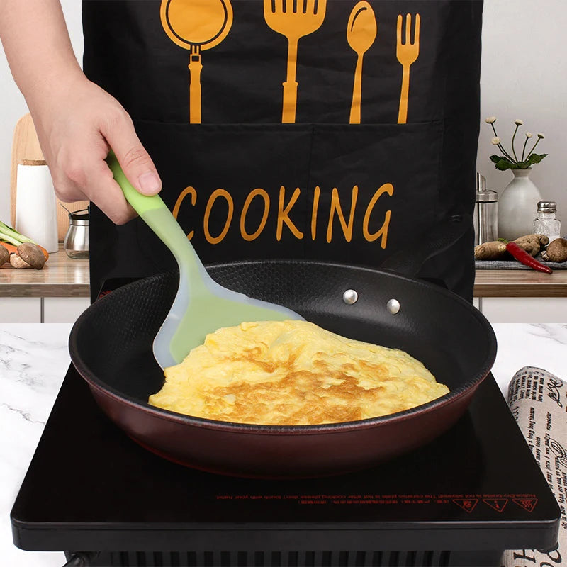 Non-stick Shovel Kitchen Utensils Silicone Spatula Tool Tamagoyaki Qme